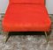 Italian Lounge Chair in Red Velvet in the Style of Zanuso Marco, 1960s 14