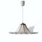 Lámpara colgante modernista grande de acrílico blanco, años 70, Imagen 1