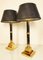 Art Deco Tischlampen aus Messing & Chrom in Bambusoptik, 1977, 2er Set 3