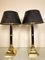 Art Deco Tischlampen aus Messing & Chrom in Bambusoptik, 1977, 2er Set 5