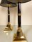 Art Deco Brass and Chrome Bamboo Effect Table Lamps, 1977, Set of 2, Image 12