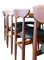 Danish Teak Chairs with Leather Seats, 1960s, Set of 6 9
