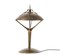 Lampada da tavolo Art Deco in ottone patinato, anni '30, Immagine 1