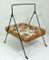Vintage Rattan Tray and Stand, 1950s 9