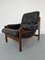 Teak and Leathert Scandinavian Armchair, 1960s, Image 3