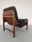 Teak and Leathert Scandinavian Armchair, 1960s 5