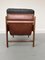 Teak and Leathert Scandinavian Armchair, 1960s 12