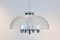 Lampada a sospensione a forma di cupola in metallo cromato e vetro acrilico di Doria, anni '60, Immagine 3