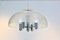 Chrome and Acrylic Glass Dome Pendant Lamp from Doria, 1960s 1