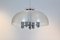 Lampada a sospensione a forma di cupola in metallo cromato e vetro acrilico di Doria, anni '60, Immagine 4