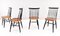 Mid-Century Scandinavian Modern Fanett Dining Chairs attributed to Ilmari Tapiovaara, Set of 4 4