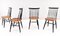 Mid-Century Scandinavian Modern Fanett Dining Chairs attributed to Ilmari Tapiovaara, Set of 4, Image 4