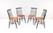 Mid-Century Scandinavian Modern Fanett Dining Chairs attributed to Ilmari Tapiovaara, Set of 4 1