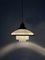 Vintage Industrial Sistrah Opaline Milk Glass Ceiling Light by Otto Müller, Image 3