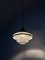 Lampada da soffitto Sistrah vintage industriale in vetro lattimo opalino di Otto Müller, Immagine 4