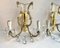 Paited Crystal Wall Lights in the style of Maria Theresa from Massive Lighting, Belgium, 1980s, Set of 2 4