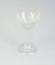 Art Deco Clear Glass Crystal Glasses, France, Set of 10 3