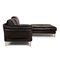 Black Leather Sergio Corner Sofa from Machalke 8