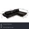 Black Leather Sergio Corner Sofa from Machalke 2