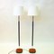 Vintage Teak and Brass FloorLamps by E.A.E -Sweden, 1960s, Set of 2 10