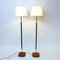 Vintage Teak and Brass FloorLamps by E.A.E -Sweden, 1960s, Set of 2 2