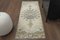 Vintage Turkish Beige Wool Oushak Runner Rug, Anatolia, 1960s 1