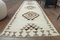 Vintage Turkish White Wool Handmade Rug, Anatolia, 1960s 3