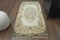 Tappeto Oushak vintage in lana beige, Turchia, anni '60, Immagine 1