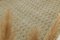 Alfombra turca vintage de 6 x 9, alfombra Oushak, alfombra de lana hecha a mano, alfombras de área, decoración de granja, regalo para el hogar, única en su tipo, alfombra Ikat beige étnica, años 30, Imagen 3