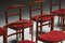 Red Velvet Dining Chair attributed to Helge Sibast and Borge Rammeskov for Sibast, Denmark, 1960s, Image 6