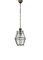 Lampe à Suspension Hexagonale en Laiton et Verre Biseauté style Adolf Loos, Italie, 1950s 15
