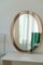 Vintage Italian Oval Bronze and Glass Mirror, 1970s 4