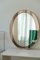 Vintage Italian Oval Bronze and Glass Mirror, 1970s, Image 4