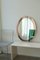 Vintage Italian Oval Bronze and Glass Mirror, 1970s, Image 1