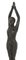 Vintage Dancer Sculpture in Bronze After Chiparus, 1980s 7