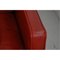 2209 Drei-Sitzer Sofa aus rotem Leder von Børge Mogensen für Fredericia, 1980er 12