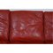2209 Drei-Sitzer Sofa aus rotem Leder von Børge Mogensen für Fredericia, 1980er 6