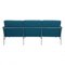 3303 Sofa aus Blauem Stoff von Arne Jacobsen für Fritz Hansen, 1980er 4