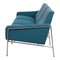 3303 Sofa aus Blauem Stoff von Arne Jacobsen für Fritz Hansen, 1980er 3
