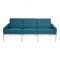 3303 Sofa aus Blauem Stoff von Arne Jacobsen für Fritz Hansen, 1980er 1
