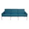 Divano nr. 3303 in tessuto blu di Arne Jacobsen per Fritz Hansen, anni '80, Immagine 1