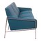 3303 Sofa aus Blauem Stoff von Arne Jacobsen für Fritz Hansen, 1980er 2