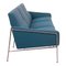 3303 Sofa in Blue Fabric by Arne Jacobsen for Fritz Hansen, 1980s 2