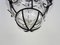 Lampada a sospensione veneziana in vetro soffiato trasparente e ferro battuto, inizio XXI secolo, Immagine 7