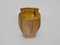 Antikes französisches glasiertes gelbes Konfitglas, 1890er 2