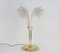 Large Italian Floral Glass Lamp, 1970s 1