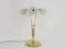 Large Italian Floral Glass Lamp, 1970s 4