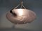 Art Deco Washbasin Hanging Lamp in Pale Pink Glass Paste, 1930s, Image 2