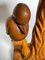 Lámpara de mesa Bird de madera marrón, Francia, años 40, Imagen 9