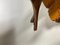 Lámpara de mesa Bird de madera marrón, Francia, años 40, Imagen 4